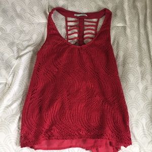 Maurice's Lace Maroon Tank Top